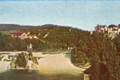 322-Schweiz-I-5-Rheinfall-bei-schaffhausen-mit-den-Schloessern-Worth-und-Laufen