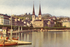 1043-Die-Schweiz-1-Luzern-Schweizerhofquai-und-Hofkirche